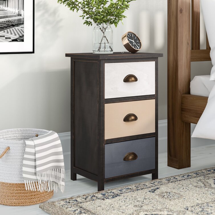 Wayfair 3 online drawer bedside table